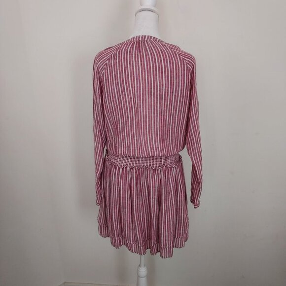 Rails Linen Blend Jasmine Lucia Stripe Mini Dress Size Small - Picture 2 of 11